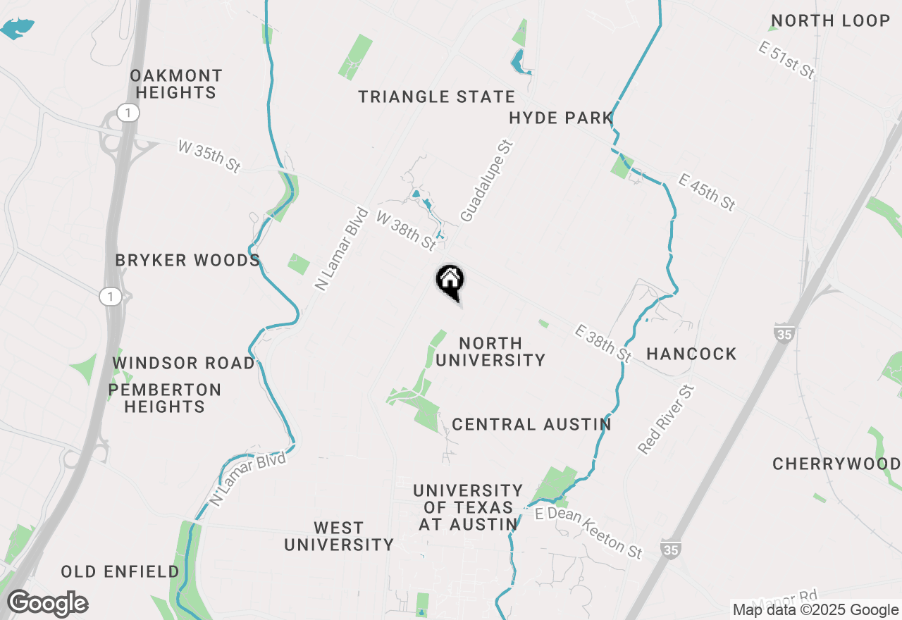 Map of 400 W 34th St #203, Austin, TX 78705