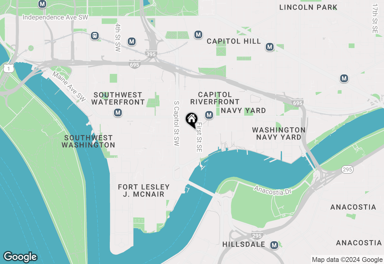 Map of 70 N Street Se #308, Washington, DC 20003