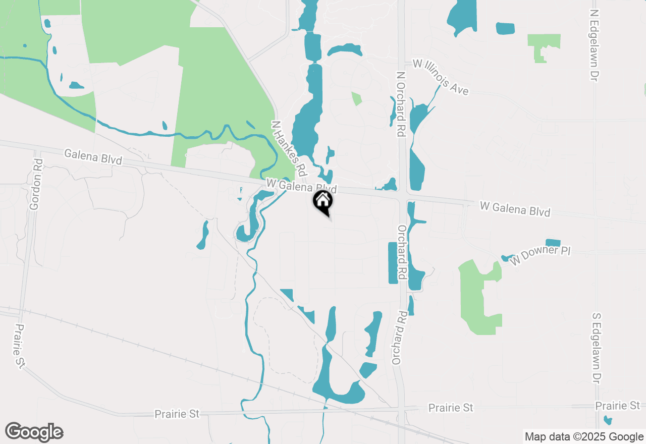 Map of 2523 N Cambridge Circle, Aurora, IL 60506