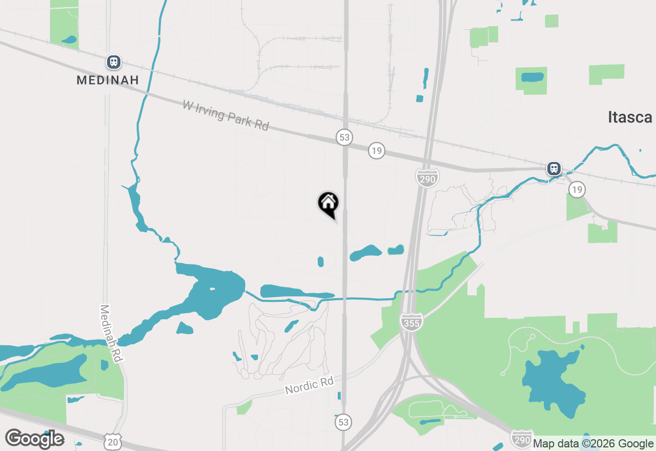 Map of 21W051 Woodview Drive, Itasca, IL 60143