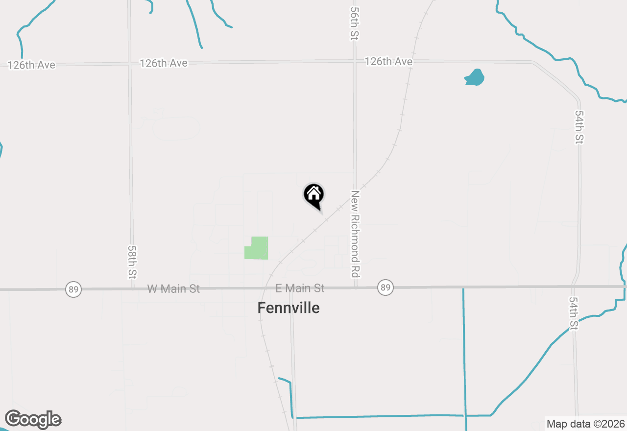 Map of 552 3rd Street, Fennville, MI 49408