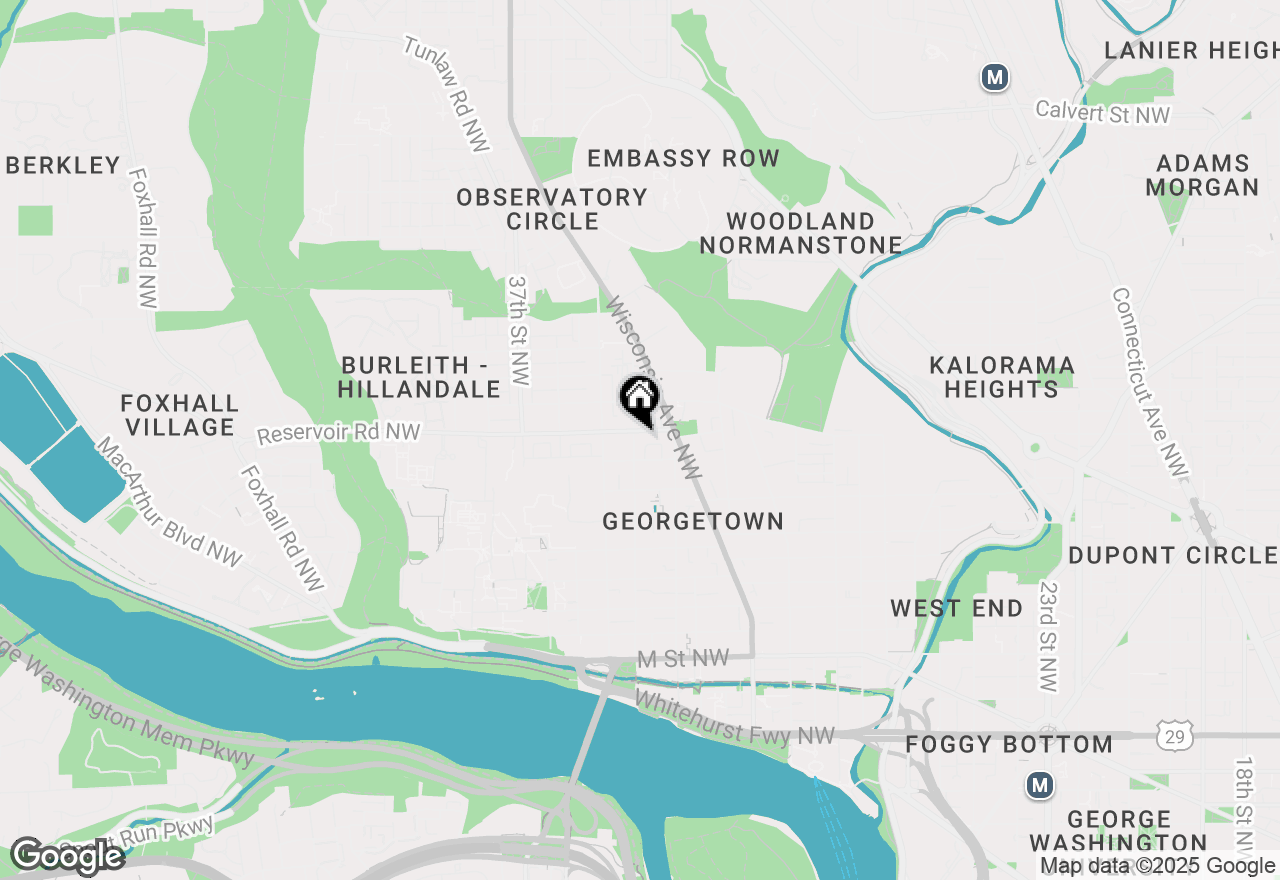 Map of 1671 34th Street Nw, Washington, DC 20007