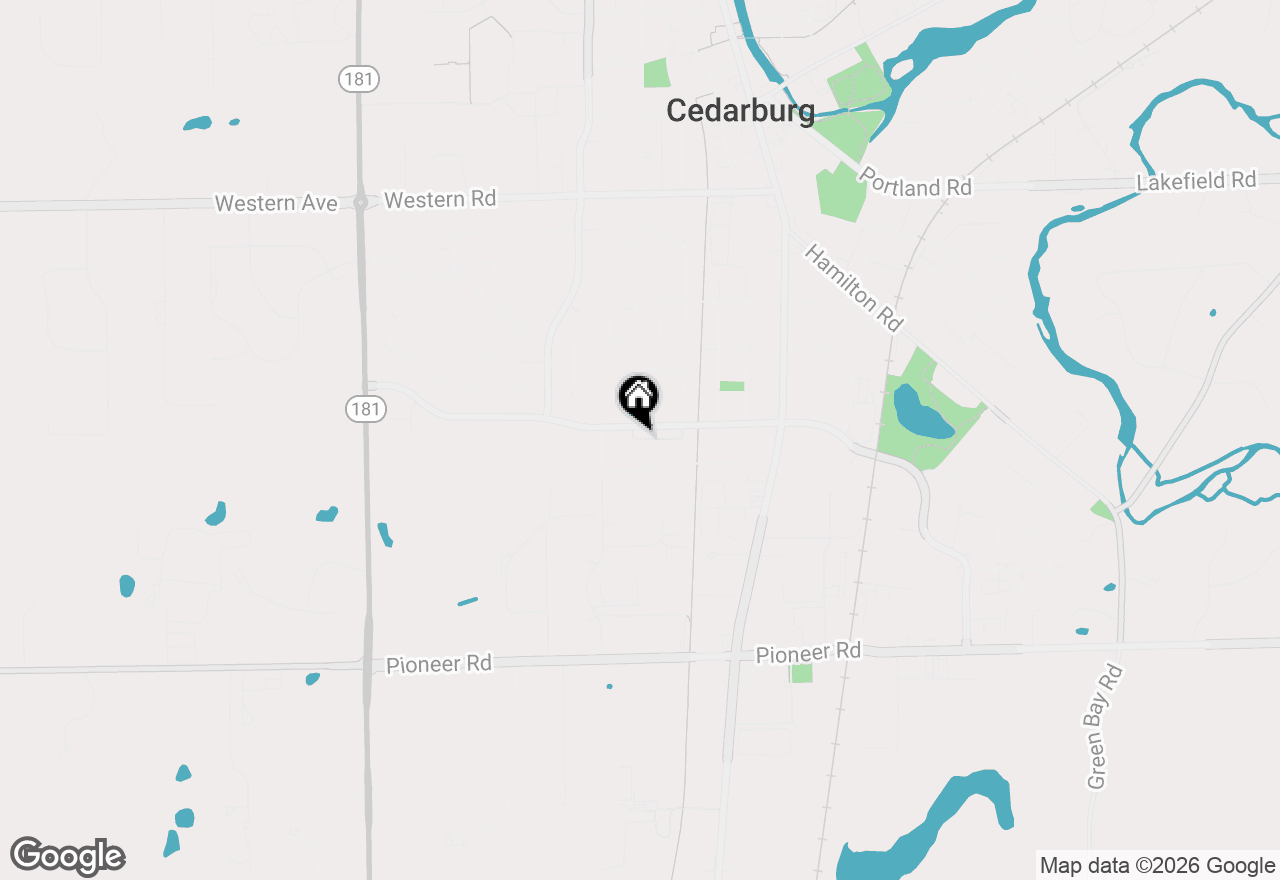 Map of W65N296 Lincoln Ct, Cedarburg, WI 53012