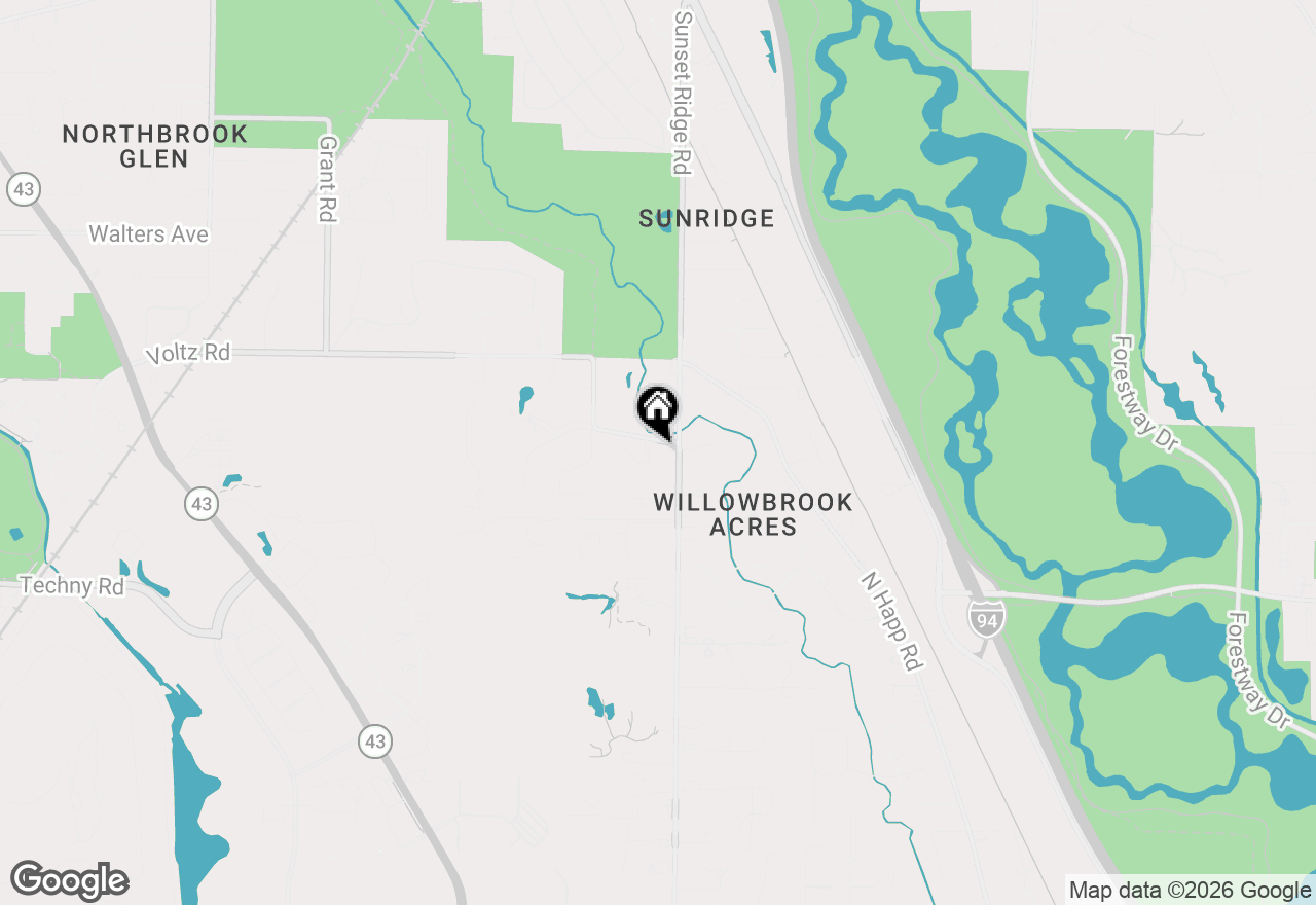 Map of 405 Voltz Road, Northbrook, IL 60062