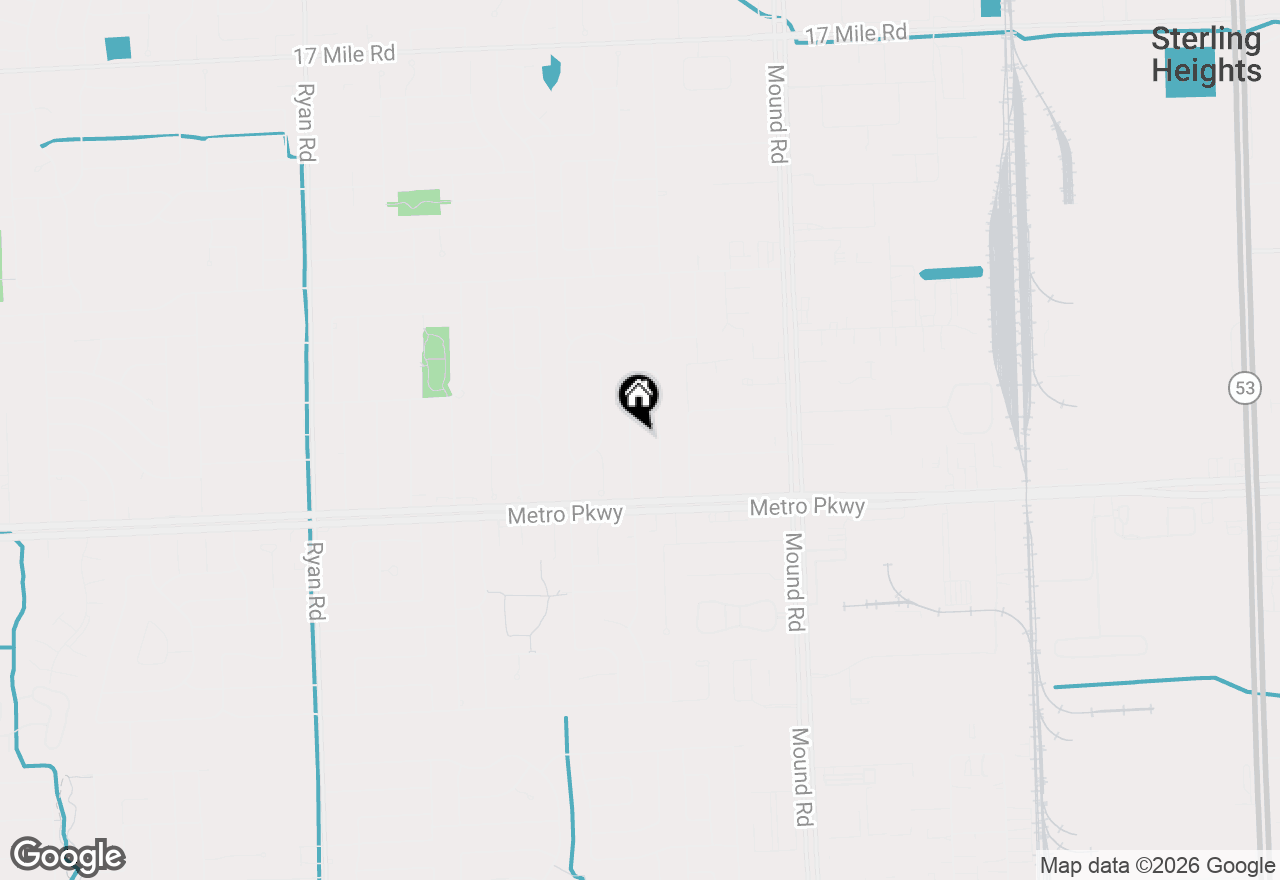 Map of 37158 Almont Drive W, Sterling Heights, MI 48310