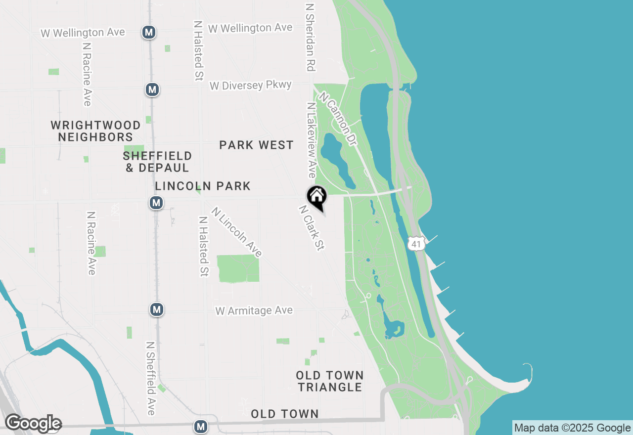 Map of 350 W Belden Avenue #616, Chicago, IL 60614