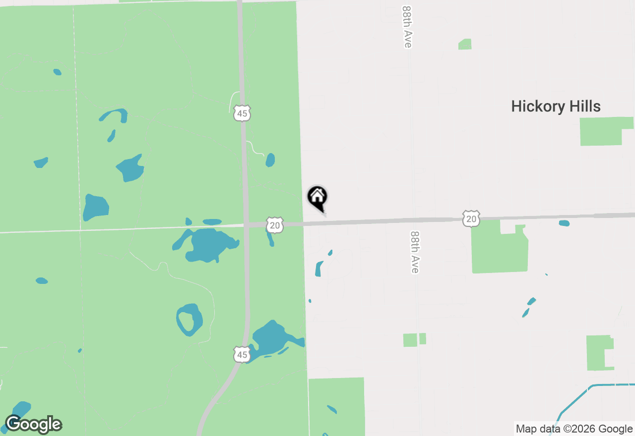 Map of 9130 W 95th Street #3B, Hickory Hills, IL 60457