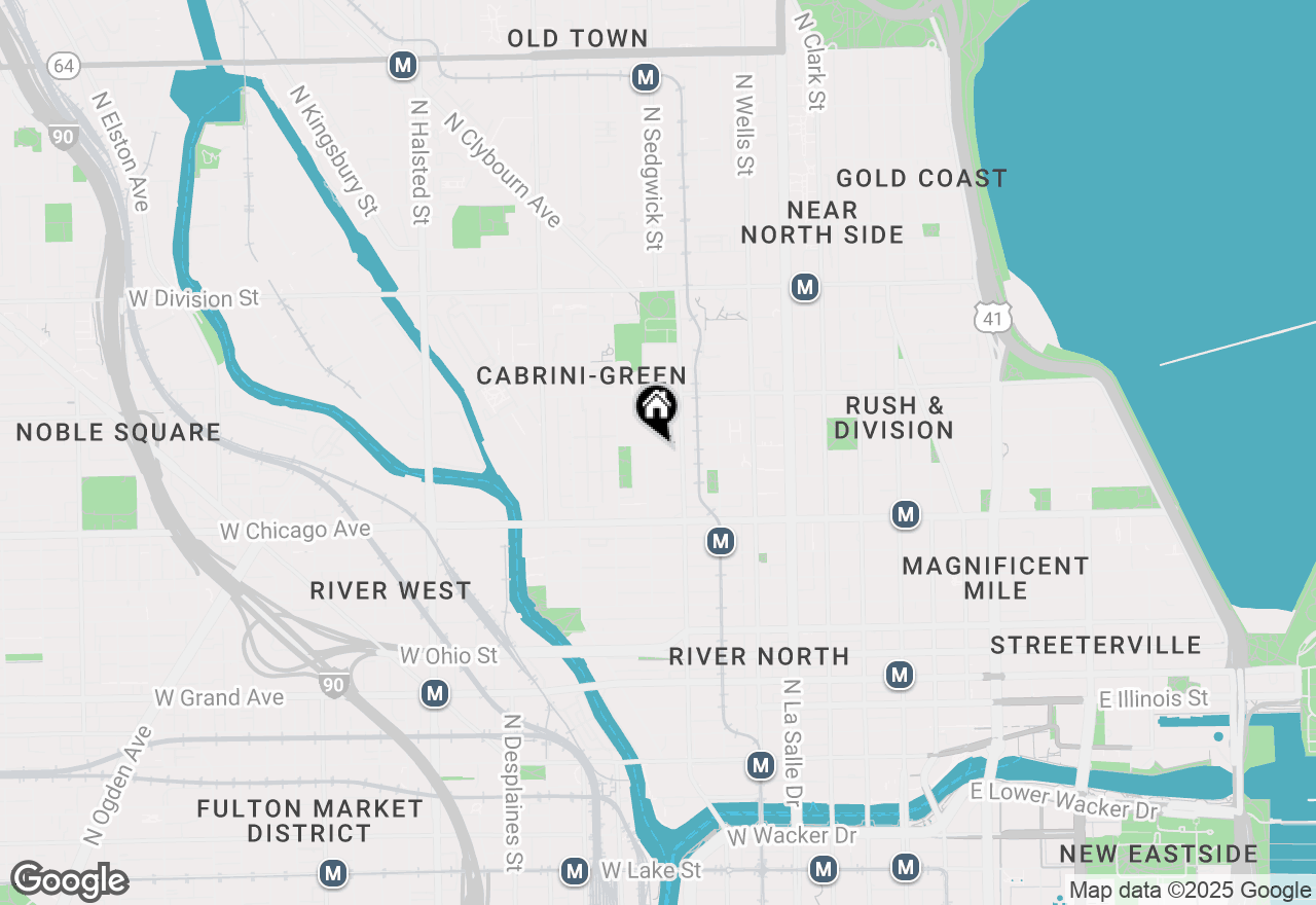 Map of 367 W Locust Street #403, Chicago, IL 60610