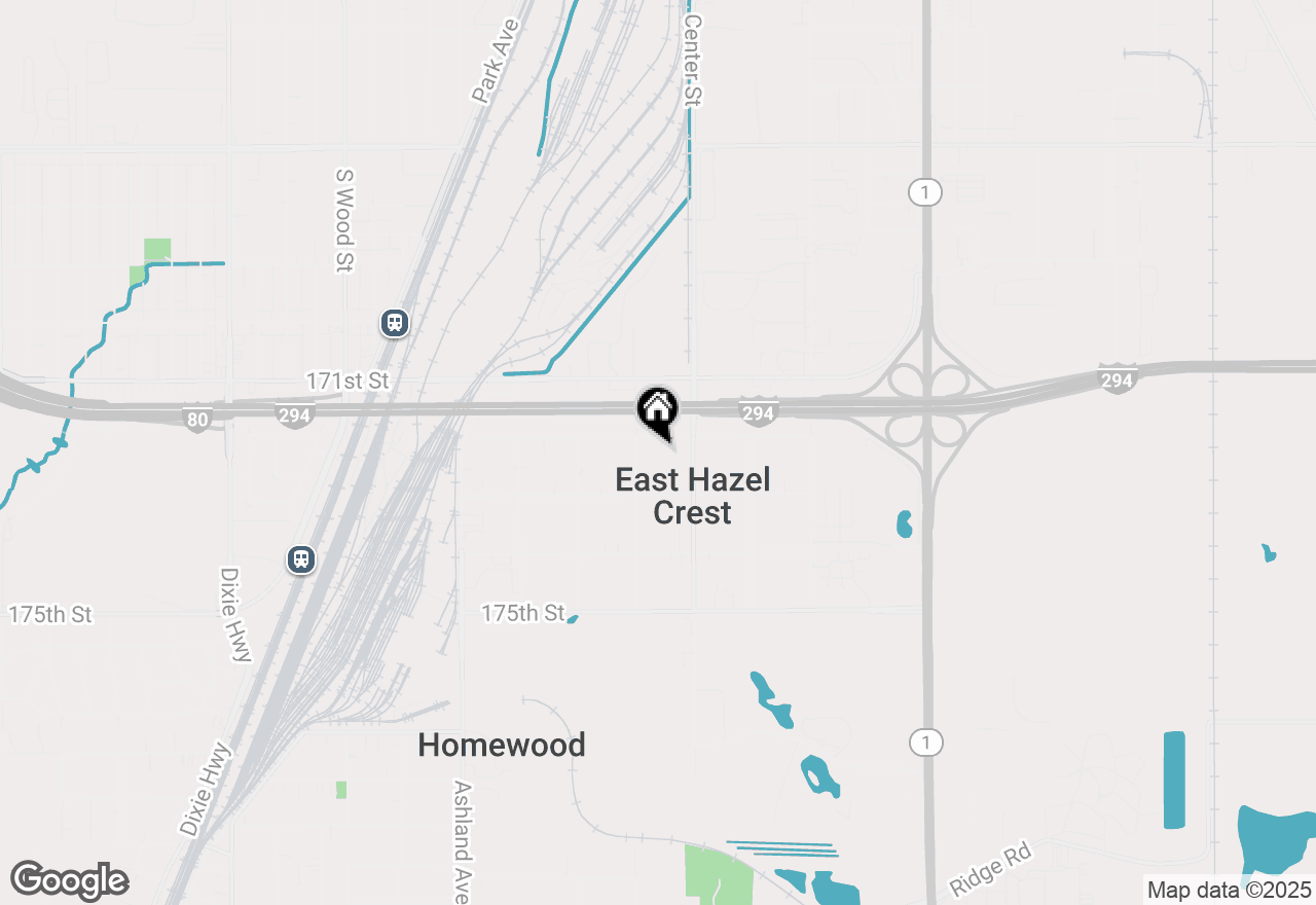 Map of 1221 172nd Street, East Hazel Crest, IL 60429