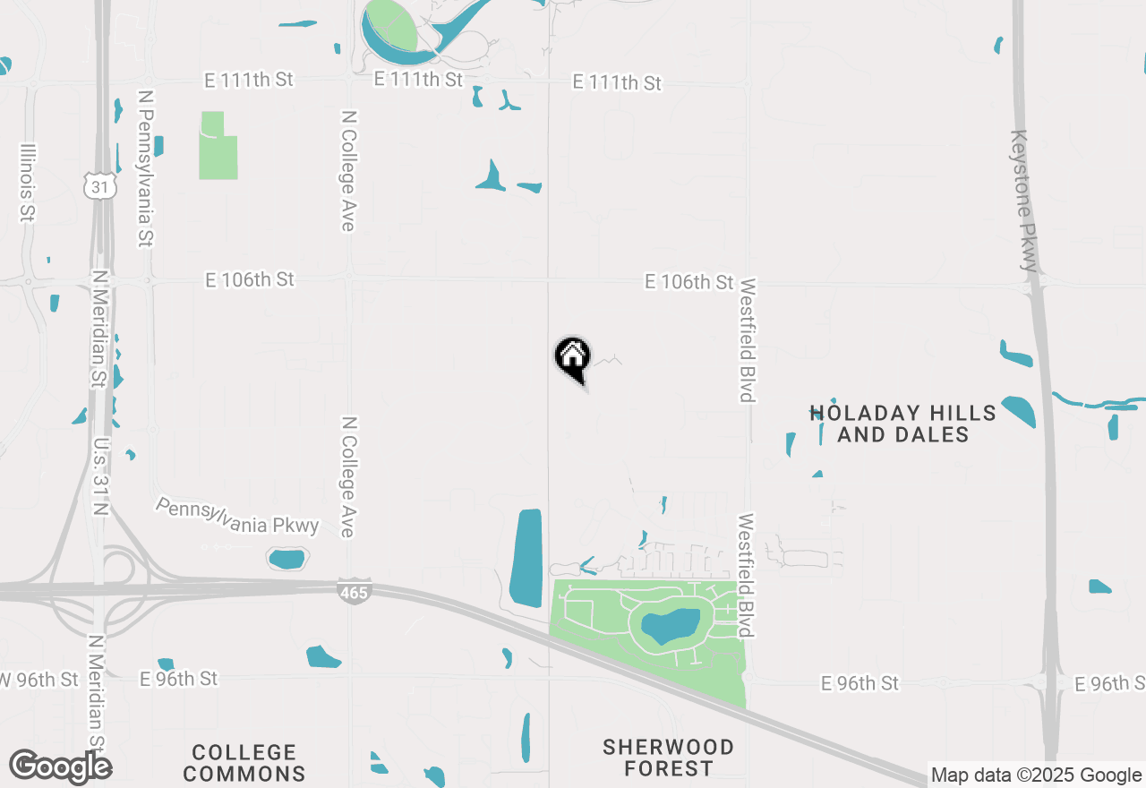 Map of 10327 Orchard Park Drive W, Carmel, IN 46280