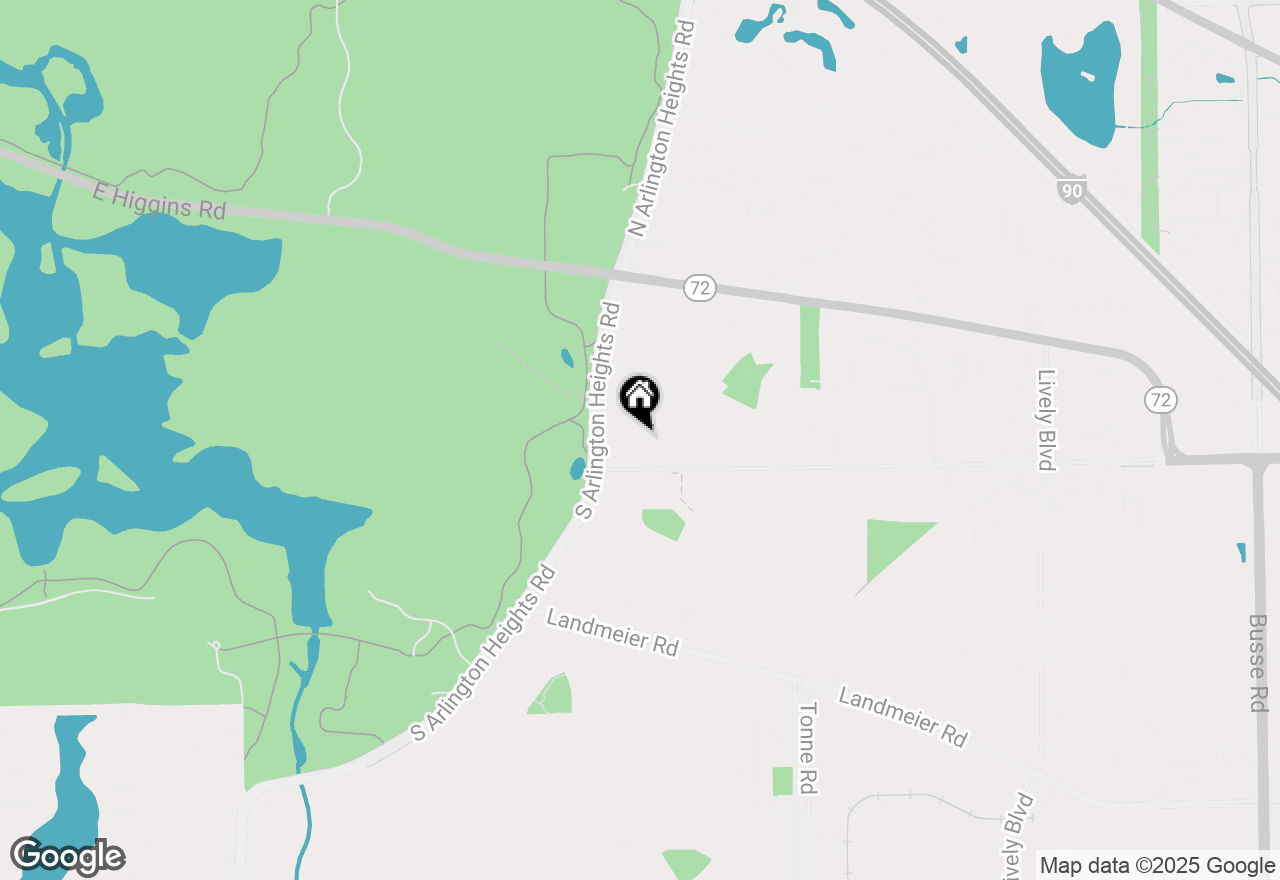 Map of 78 Ridgewood Road, Elk Grove Village, IL 60007