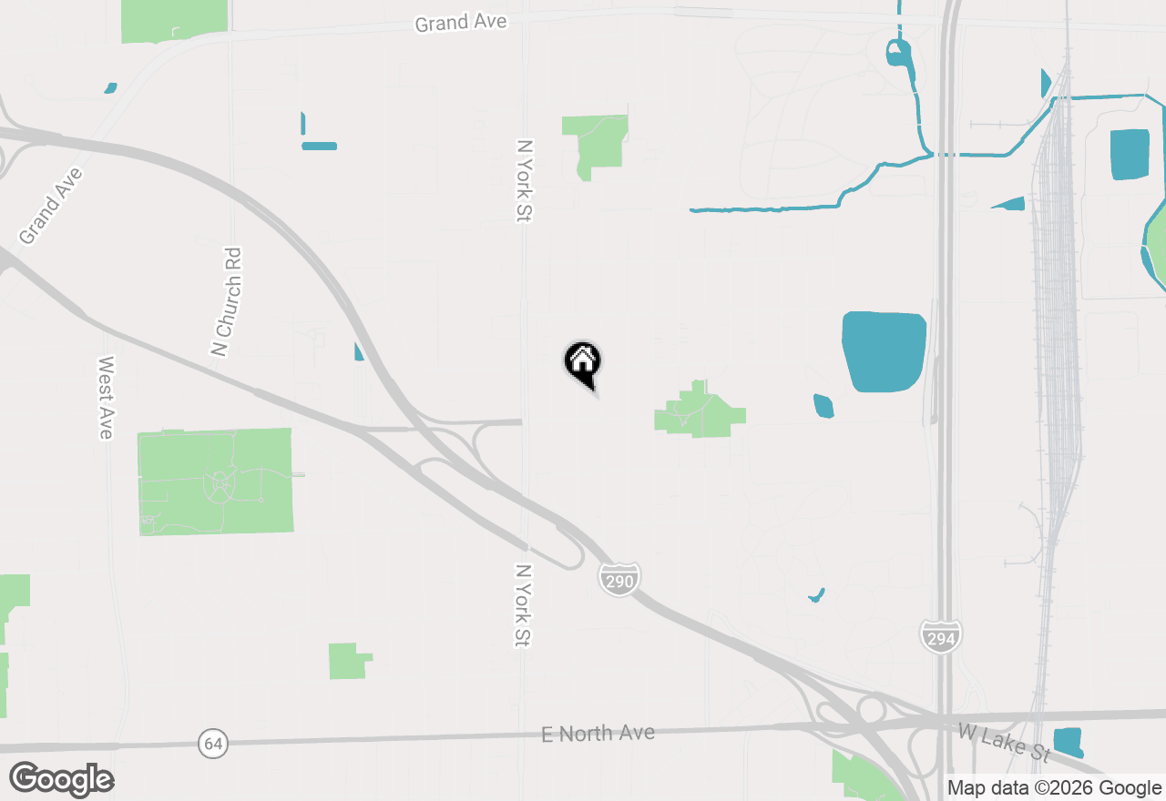 Map of 641 N Kenilworth Avenue, Elmhurst, IL 60126
