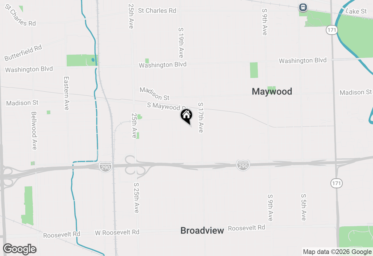 Map of 1241 S 19th Avenue, Maywood, IL 60153