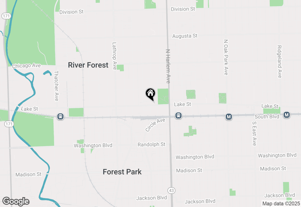 Map of 7346 Lake Street #2W, River Forest, IL 60305