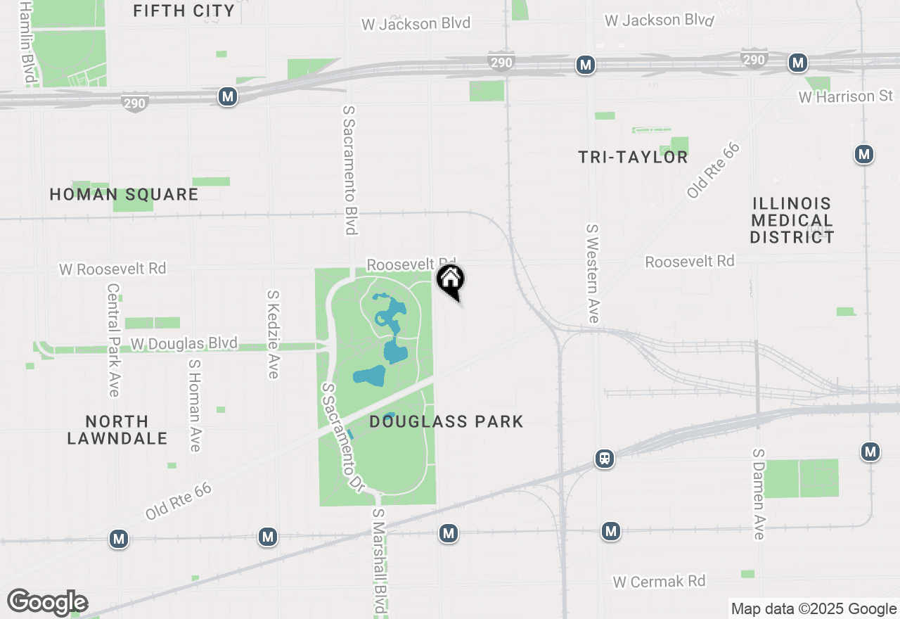 Map of 1306 S Fairfield Avenue #1, Chicago, IL 60608