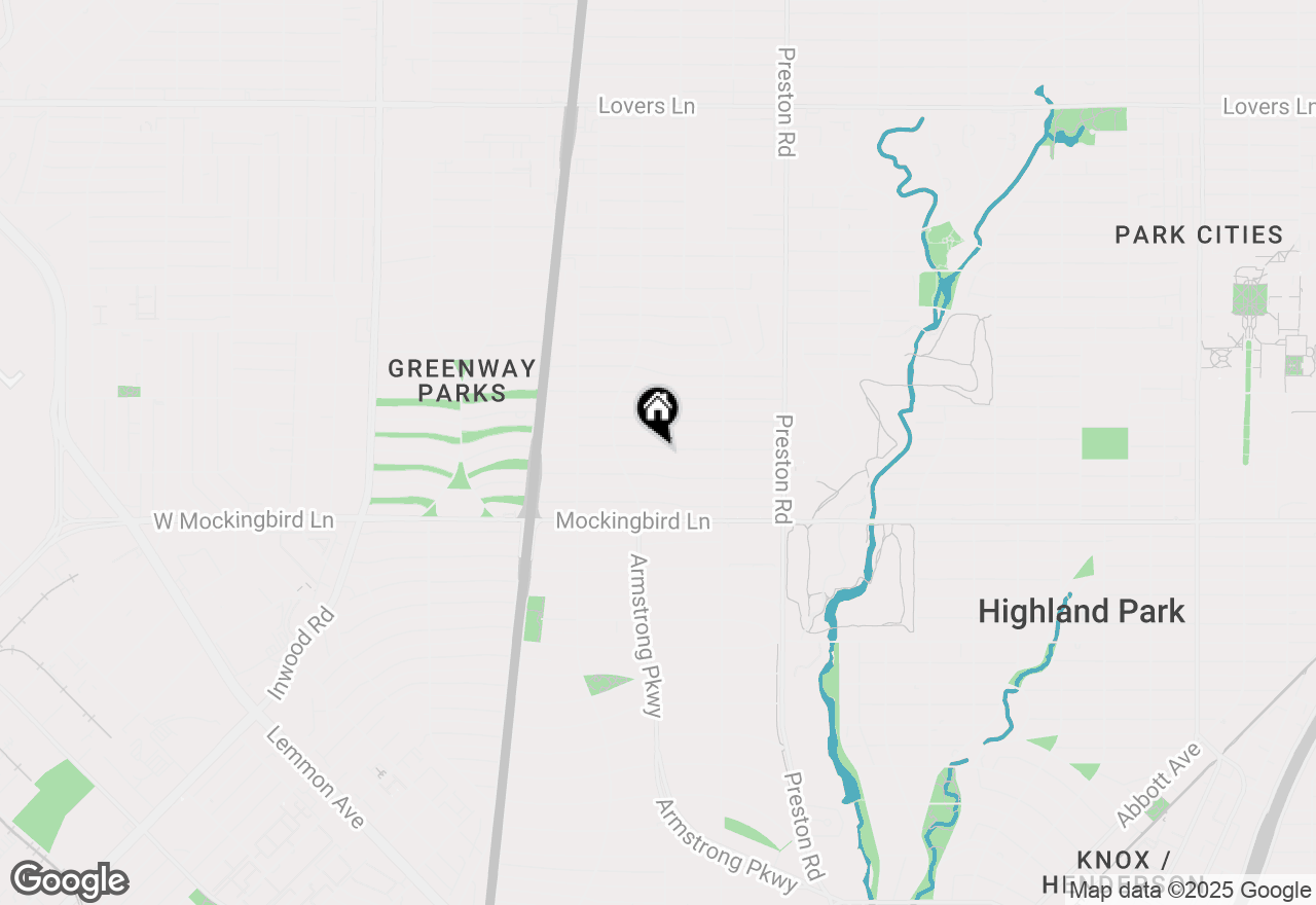 Map of 4356 San Carlos Street, University Park, TX 75205