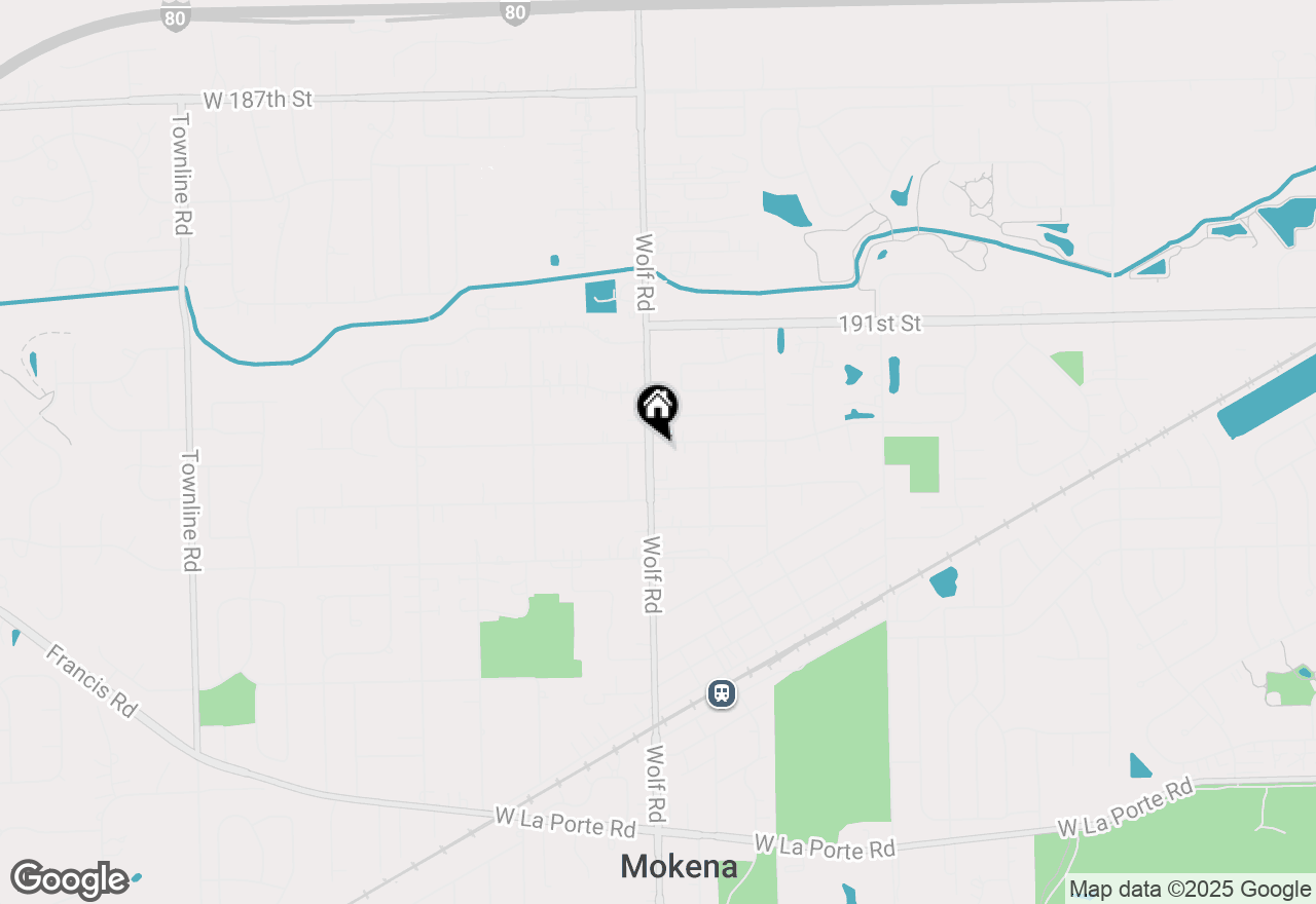 Map of 19309 Wolf Road, Mokena, IL 60448