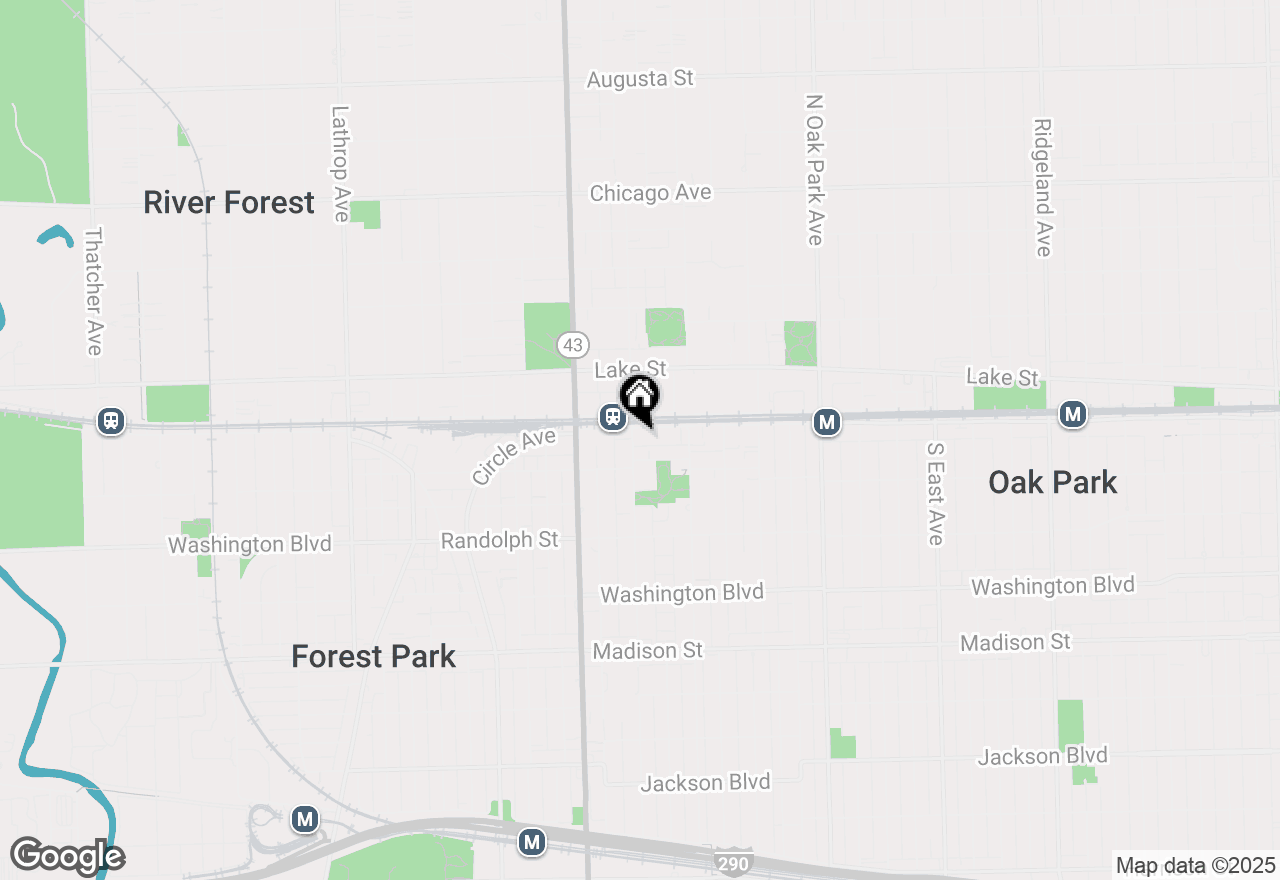 Map of 110 S Marion Street #202, Oak Park, IL 60302