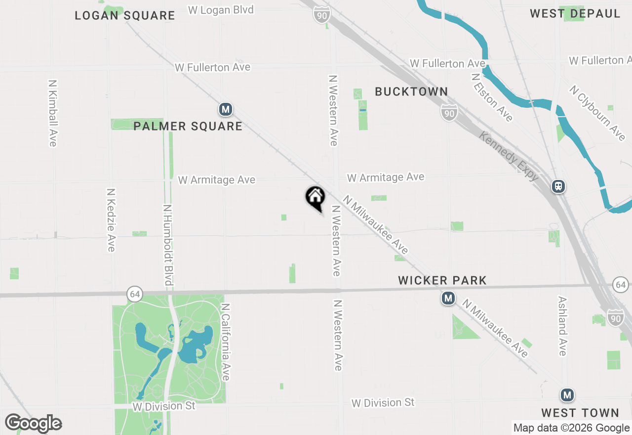 Map of 2448 W Moffat Street, Chicago, IL 60647