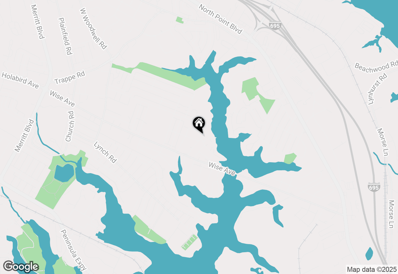 Map of 8223 Bear Creek Drive, Baltimore, MD 21222