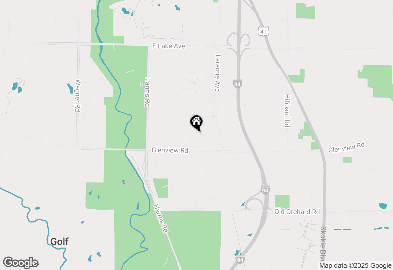 Map of 844 Juniper Road, Glenview, IL 60025