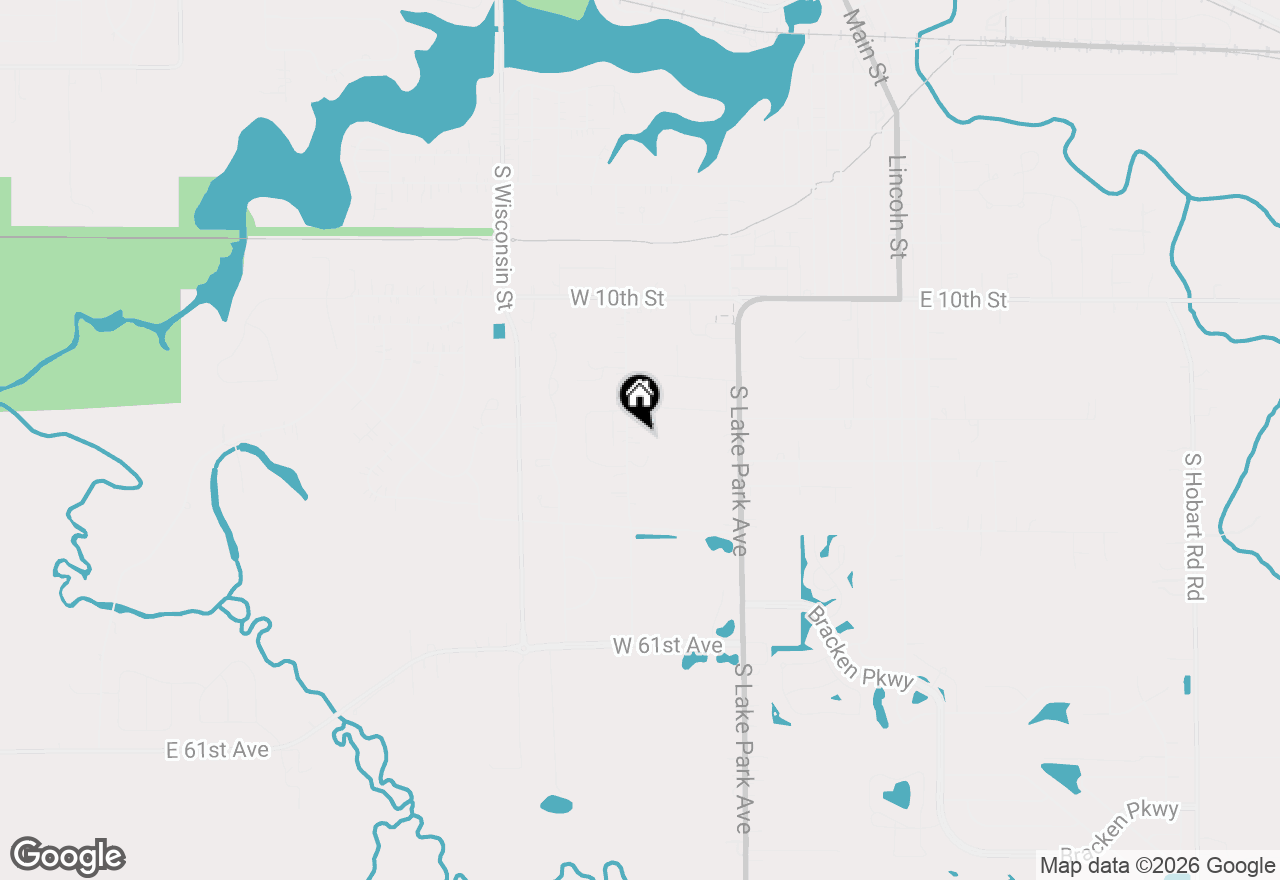 Map of 1223 S Ash Street, Hobart, IN 46342