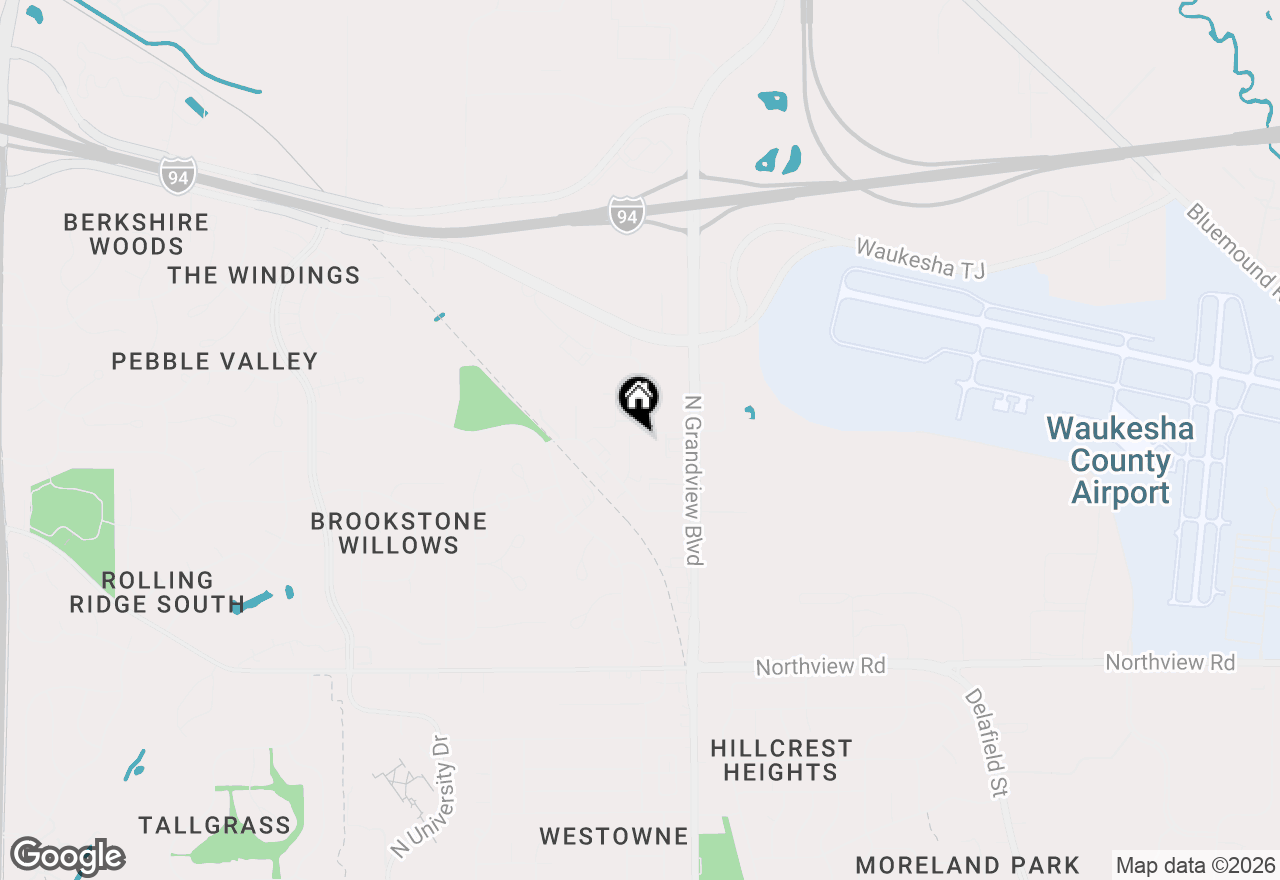 Map of 2423 Willowood Dr #A, Waukesha, WI 53188
