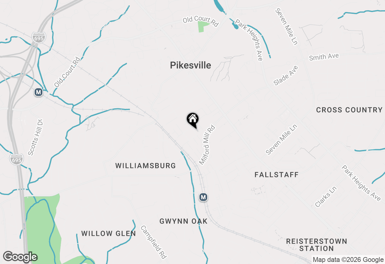 Map of 604 Military Avenue, Baltimore, MD 21208