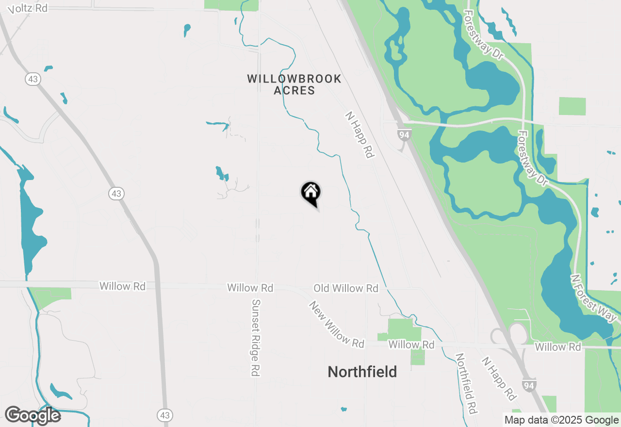 Map of 22 Country Lane, Northfield, IL 60093
