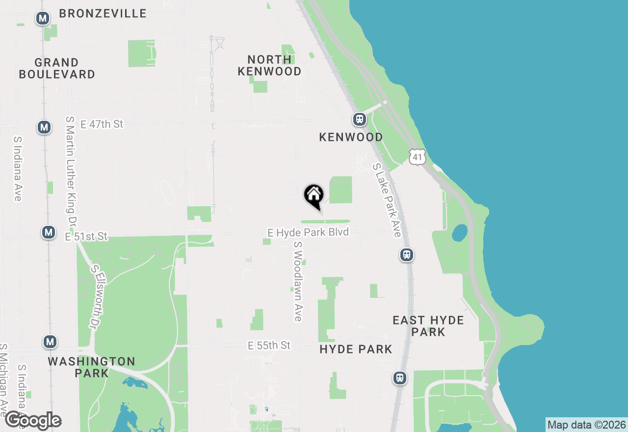 Map of 1234 E Madison Park Avenue #3W, Chicago, IL 60615