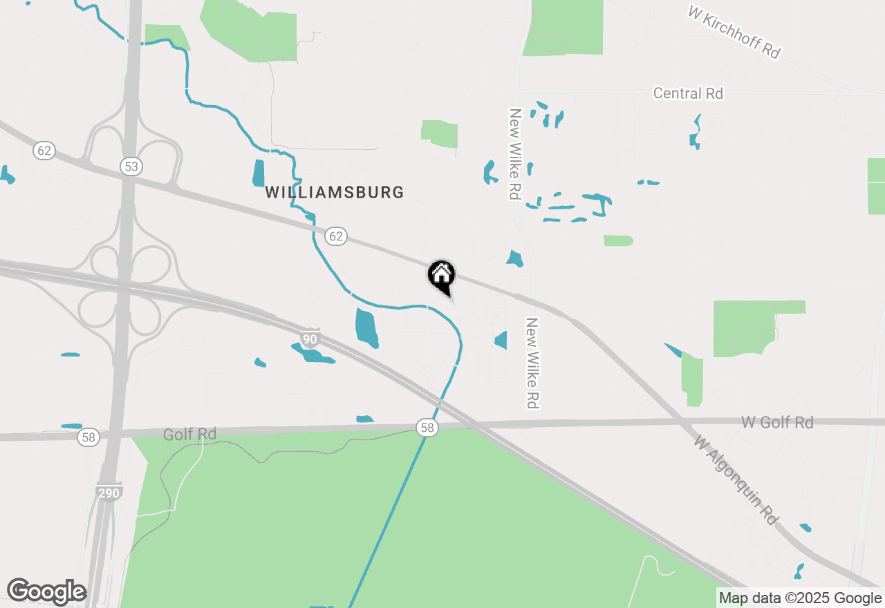 Map of 5387 Elizabeth Place #1302, Rolling Meadows, IL 60008