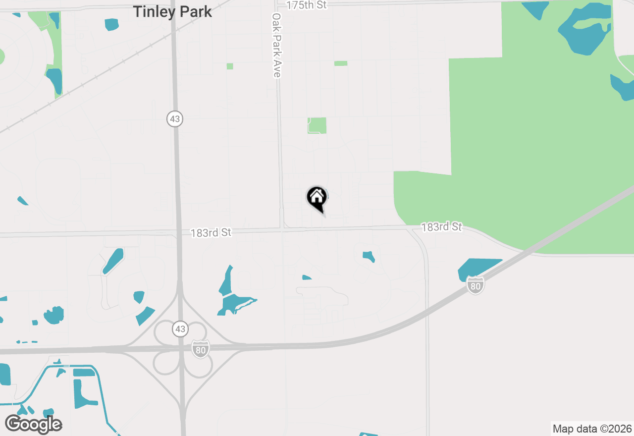 Map of 6640 183rd Street #2C, Tinley Park, IL 60477