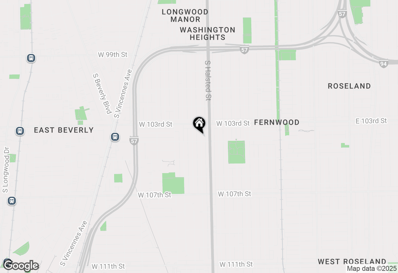 Map of 10344 S Green Street, Chicago, IL 60643