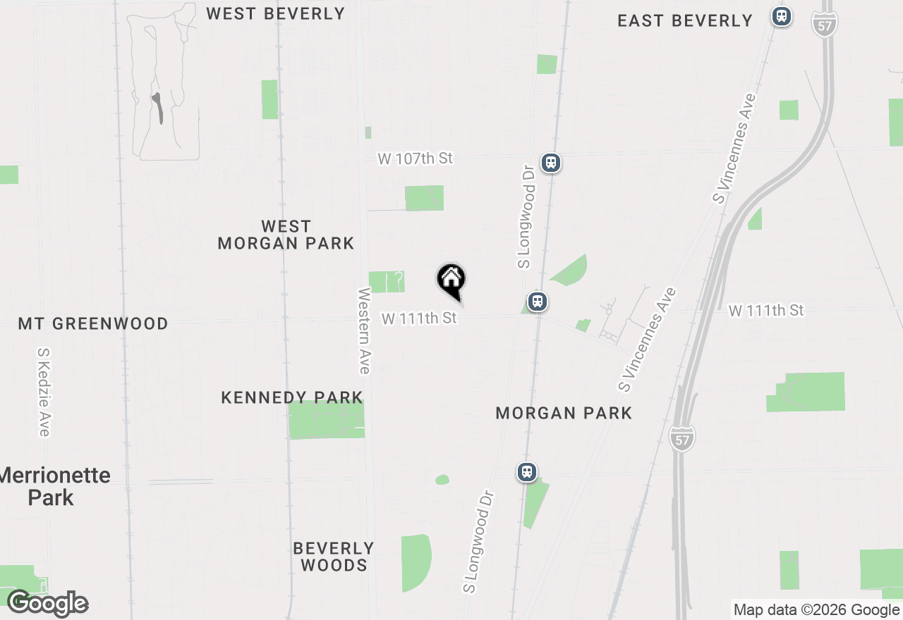 Map of 2150 W 111th Street #B, Chicago, IL 60643