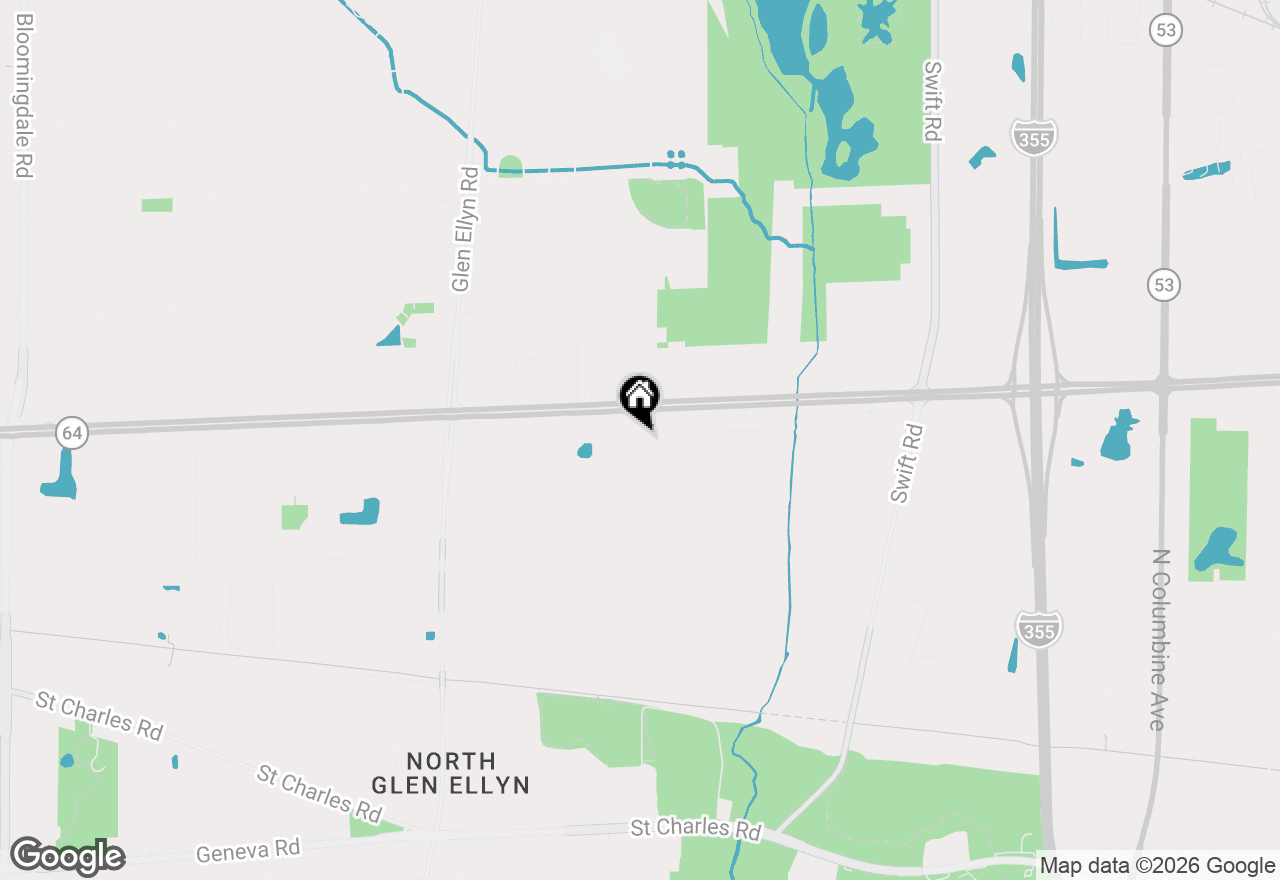 Map of 22W080 Valleyview Drive, Glen Ellyn, IL 60137