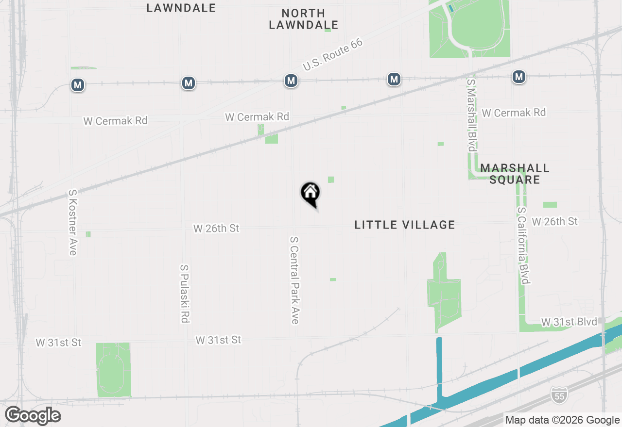 Map of 2533 S Drake Avenue #2, Chicago, IL 60623