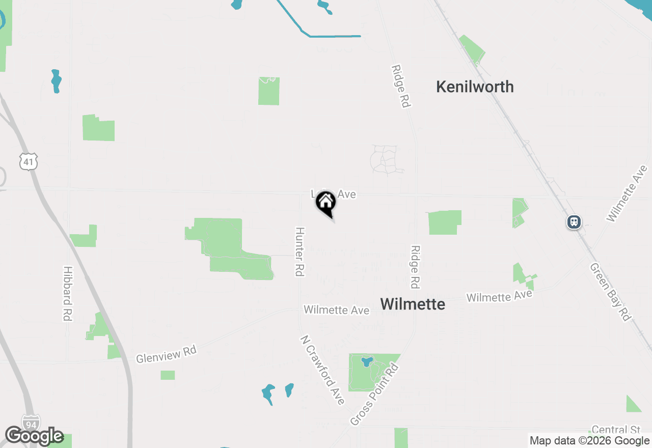 Map of 711 Ouilmette Lane, Wilmette, IL 60091
