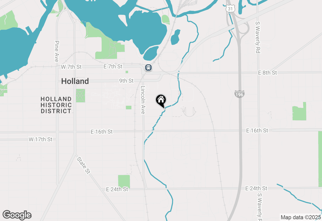 Map of 286 E 13th Street, Holland, MI 49423