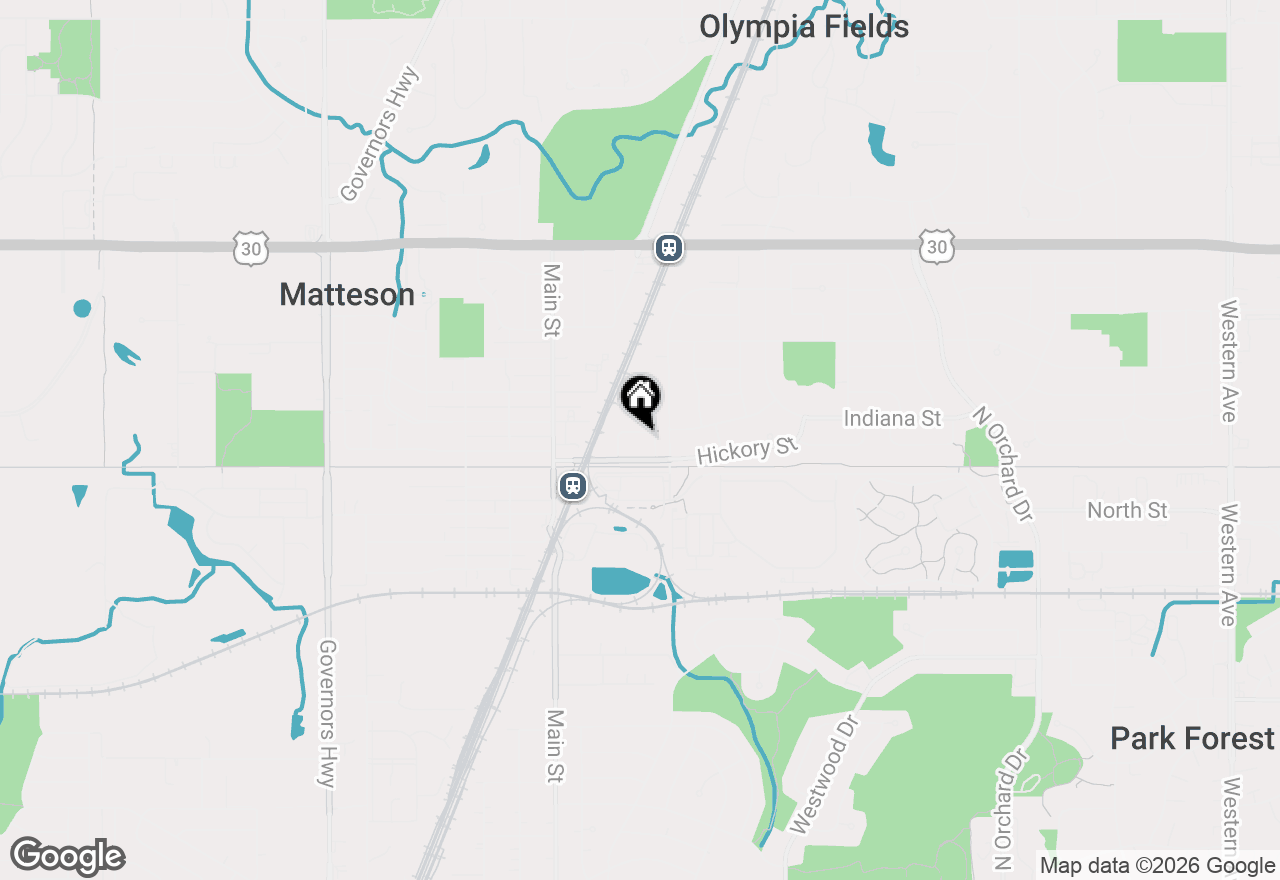 Map of 3421 Station Drive, Matteson, IL 60443