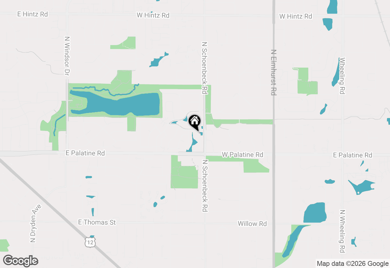 Map of 2012 N Silver Lake Road #2012, Arlington Heights, IL 60004