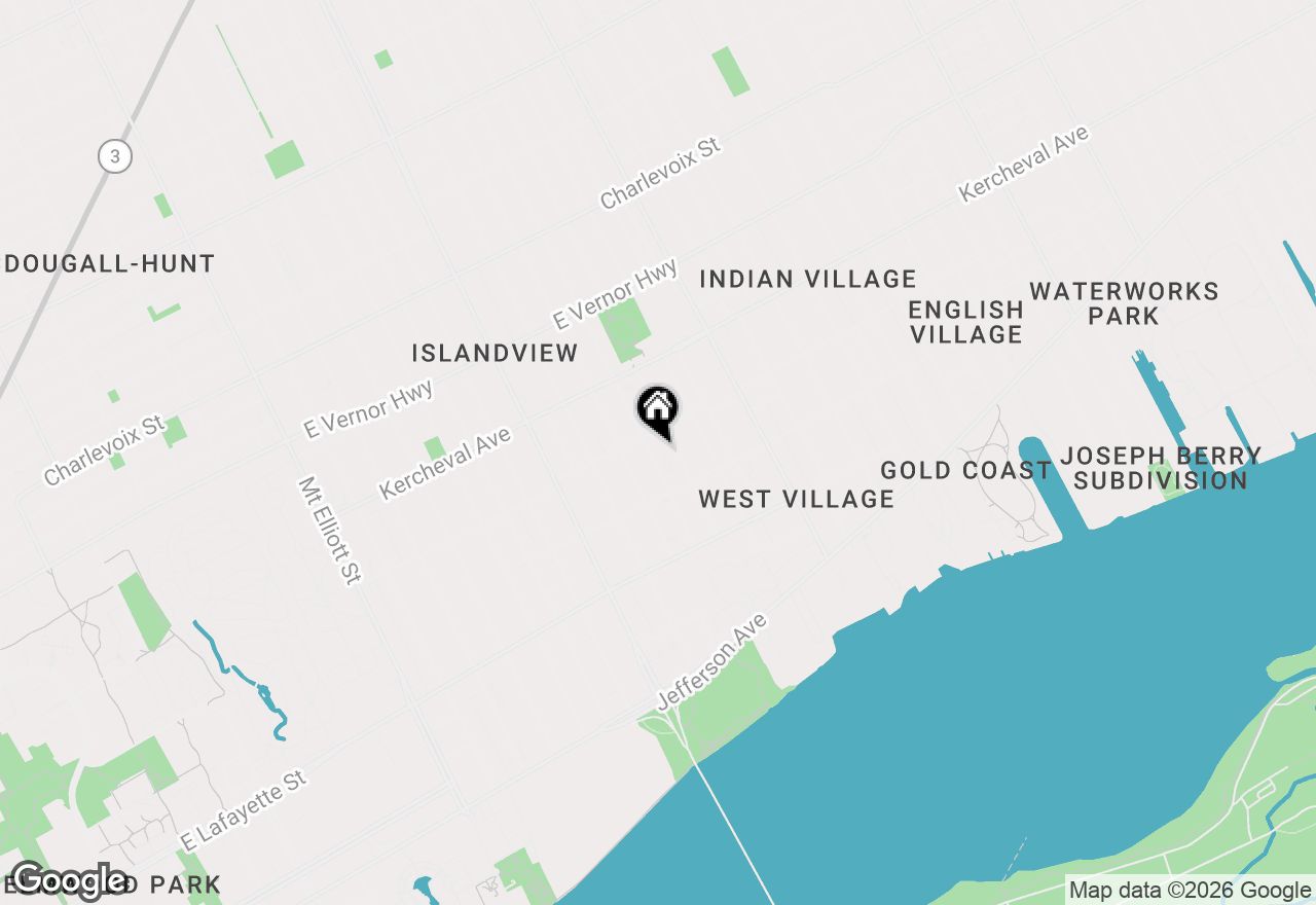 Map of 1454 Townsend Street #405, Detroit, MI 48214
