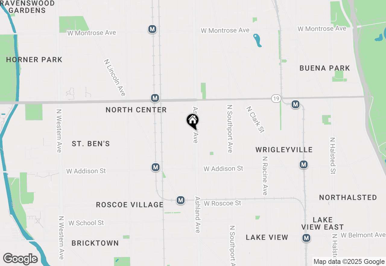 Map of 1608 W Grace Street, Chicago, IL 60613