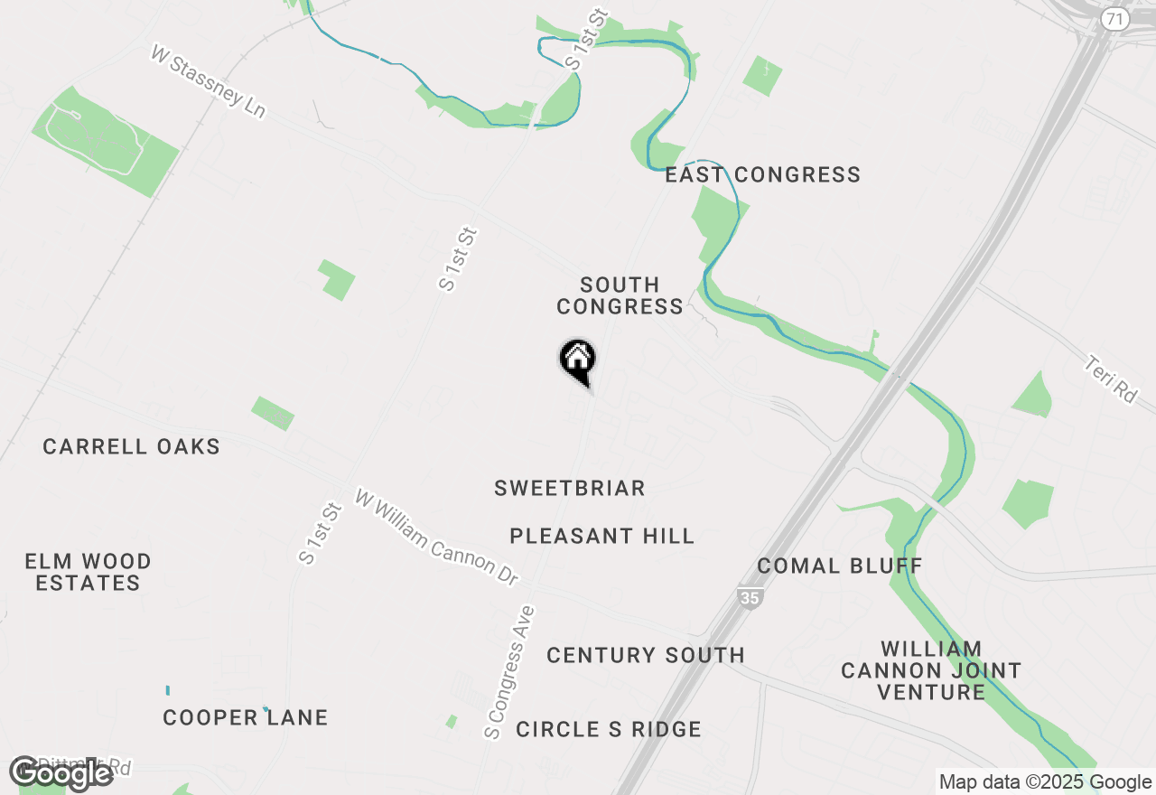 Map of (Address confidential), Austin, Texas 78745