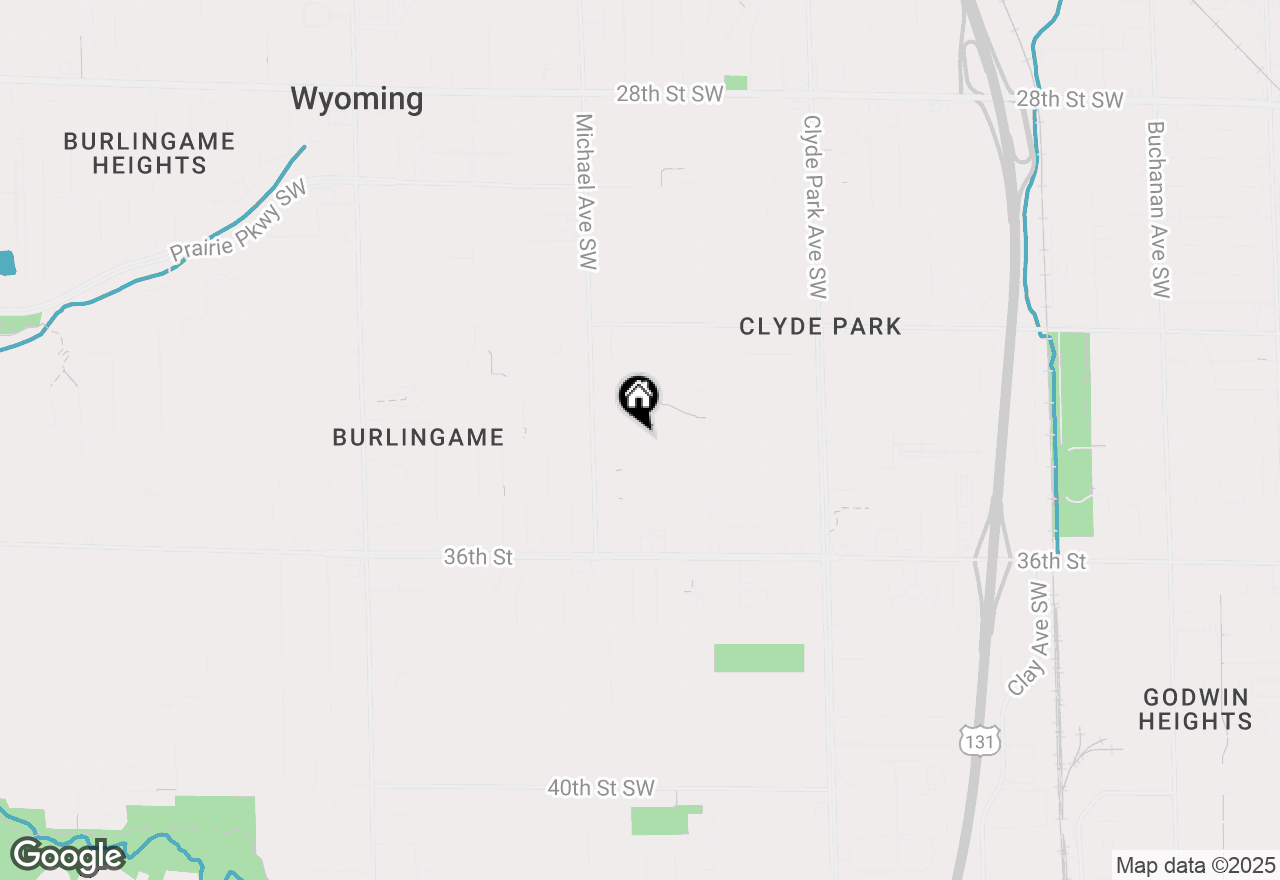 Map of 1118 34th Street Sw, Wyoming, MI 49509