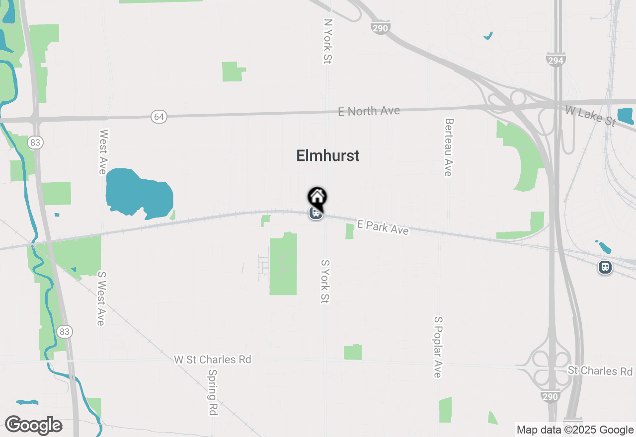 Map of 114 W Park Avenue, Elmhurst, IL 60126