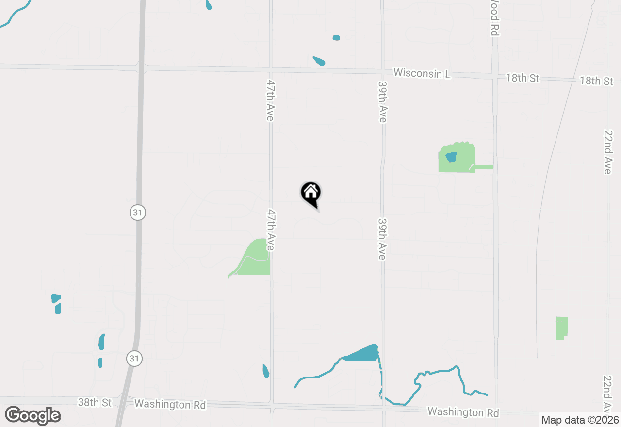 Map of 4338 25th St, Kenosha, WI 53144