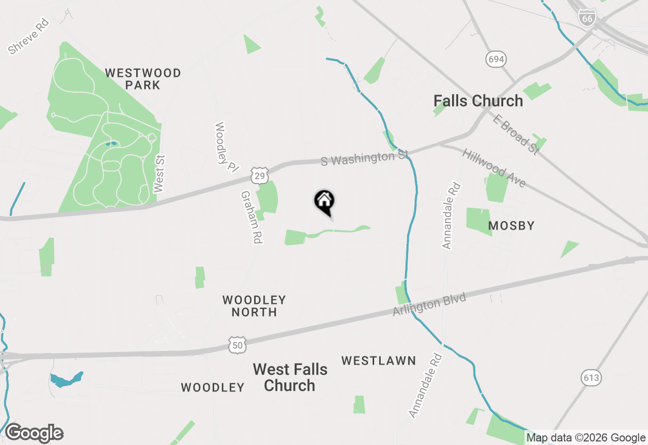 Map of 2845 Monroe Street, Falls Church, VA 22042