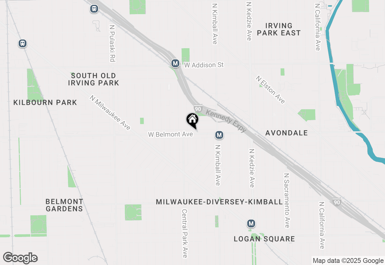 Map of 3524 W Belmont Avenue, Chicago, IL 60618