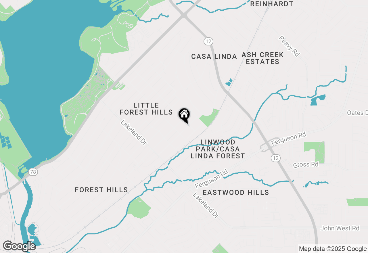 Map of 8927 Groveland Drive, Dallas, TX 75218