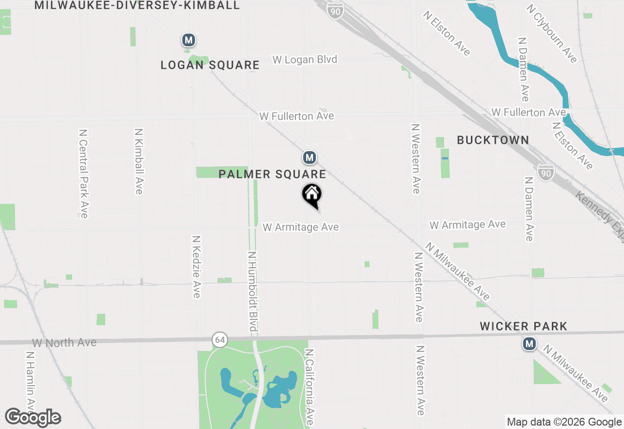 Map of 2778 W Francis Place #G1, Chicago, IL 60647